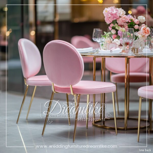 Pink Stainless Steel Wedding Chair - 图片 9