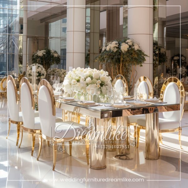 Luxury Wedding Stainless Steel Banquet Table - 图片 2