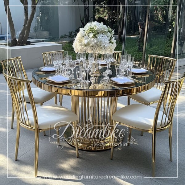 Luxury Party & Wedding Essential – High-End Custom Round Banquet Table