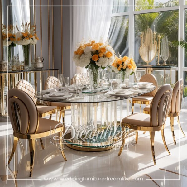 Elegant Modern Acrylic Wedding Banquet Table